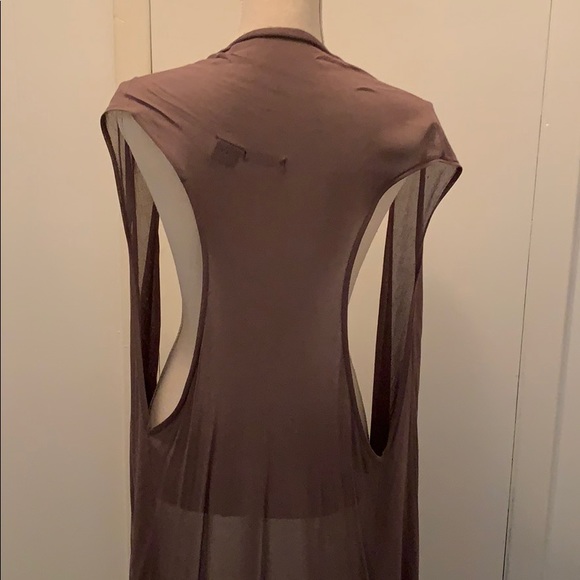 Super cool fringed sleeveless open tunic - Picture 6 of 7